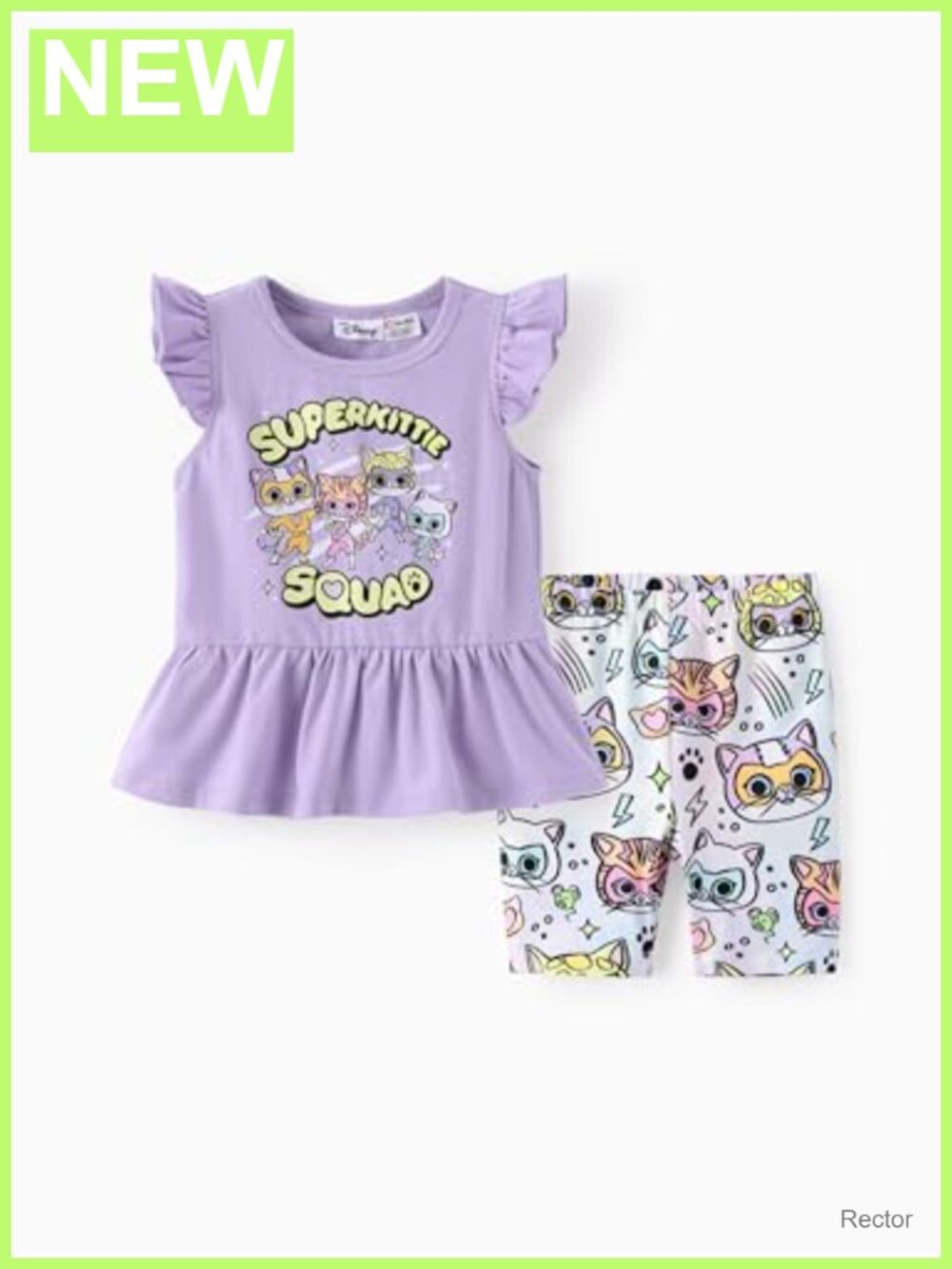 Toddler Girls Long Sleeve Shirt & Leggings 2pc Outfit Set Cotton Blend